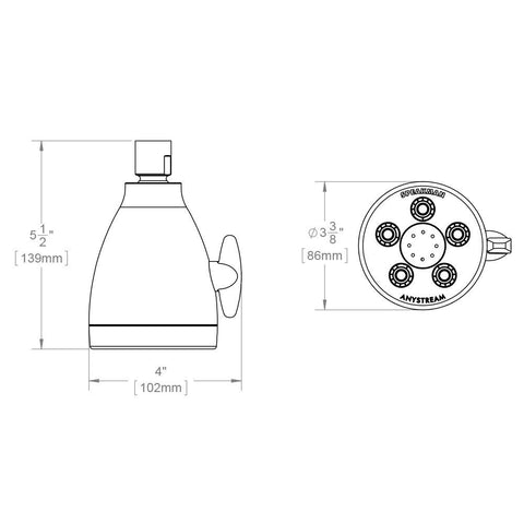  Speakman S-2005-H self-cleaning plungers resist mineral buildup.