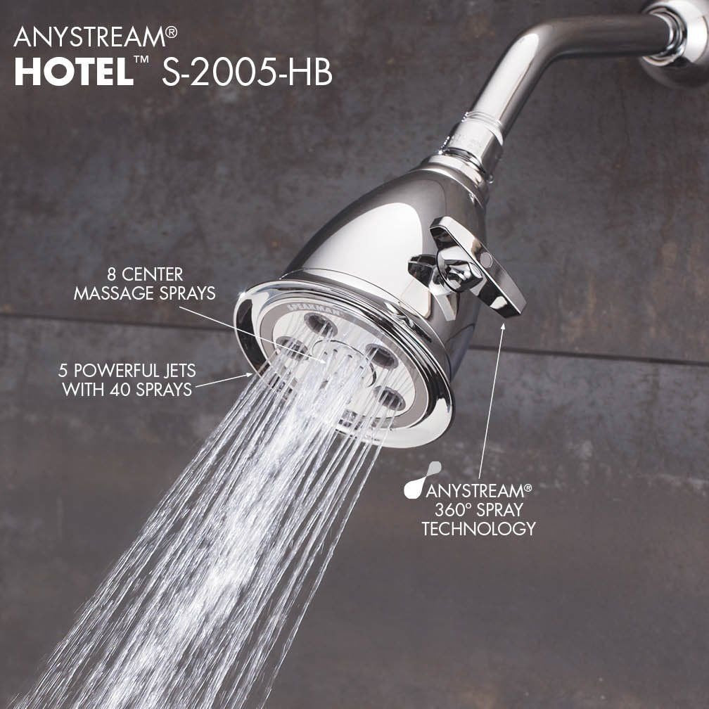 Speakman S-2005-HB 2.5 GPM flow provides strong rinse performance.