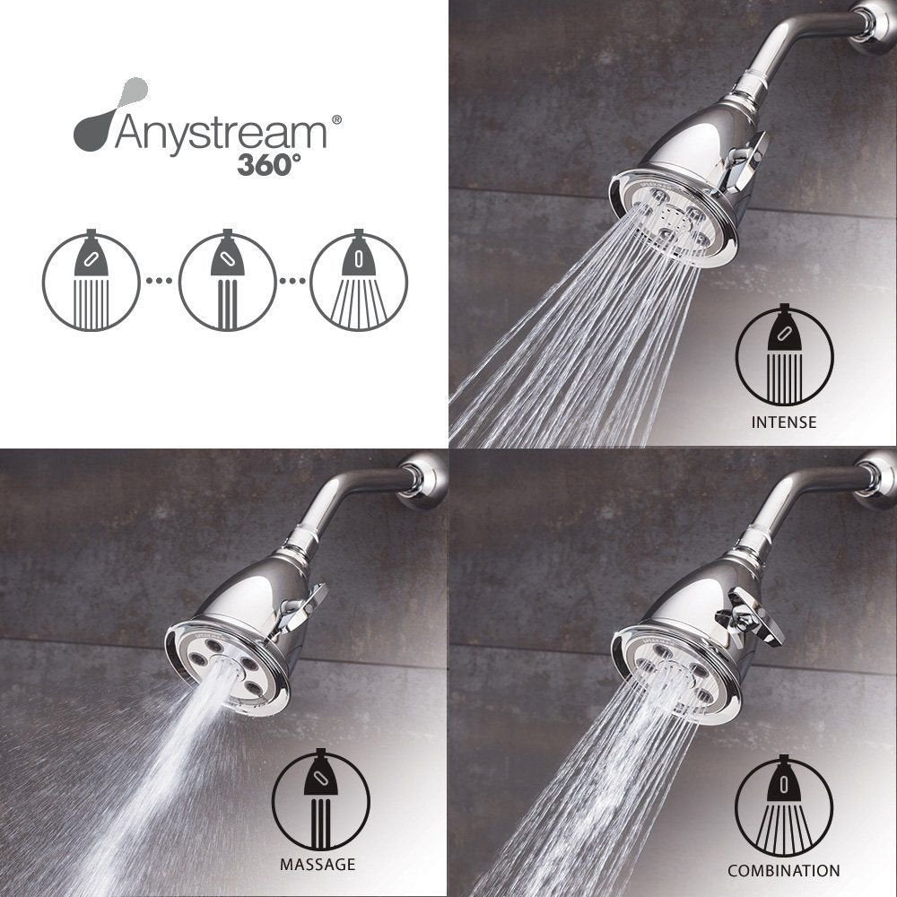 Speakman S-2005-HB combination spray blends coverage and pulsation for relaxation.