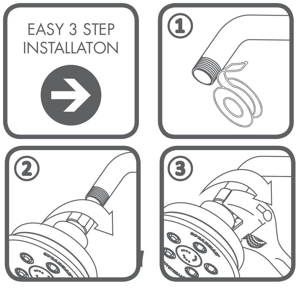 Speakman S-2005-HB T-handle allows easy spray pattern adjustment.