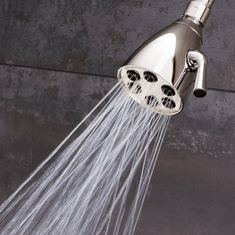 Speakman Self-cleaning plungers detail reducing mineral buildup.