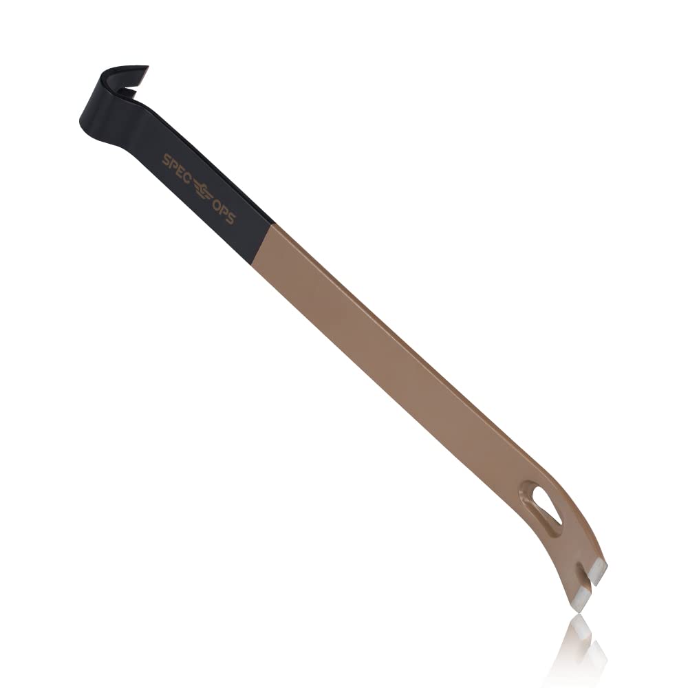 Spec Ops 21-inch flat pry bar overview highlighting rugged, heavy-duty design for demolition tasks