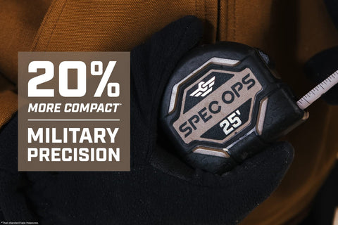 Spec Ops MIL-X coated blade offers durable cutting and longer blade life.