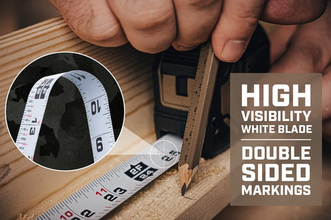 Spec Ops true 10ft blade standout supports long measurements around corners.