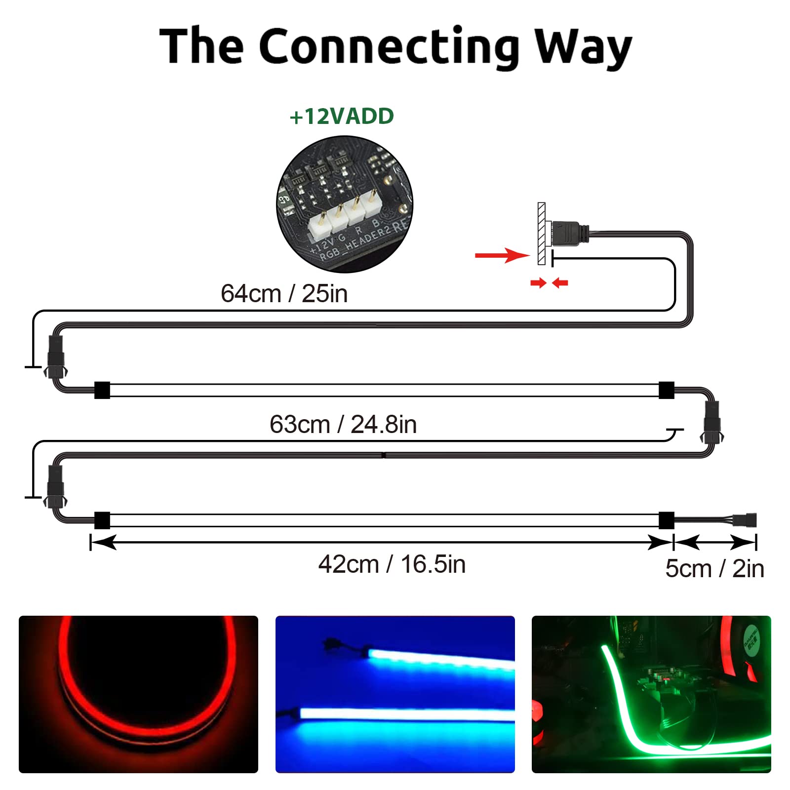 Speclux Neon RGB bundle with accessories for flexible installation