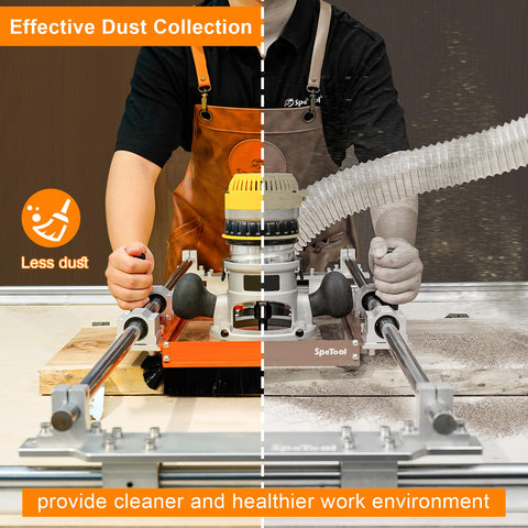 SpeTool 20mm rail compatibility spans brands like Bosch, DeWalt, Makita.