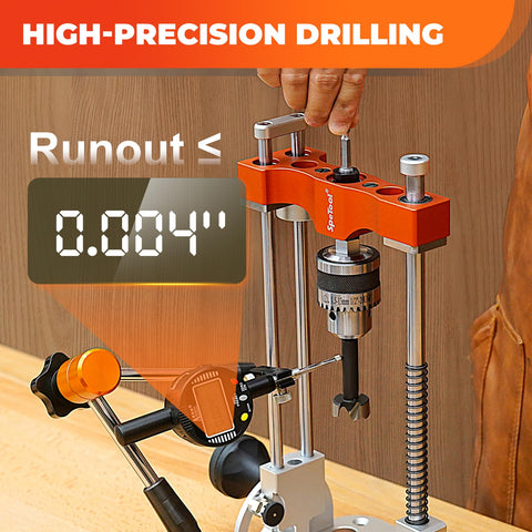 SpeTool liner ball bearings reduce friction for smooth drilling action.