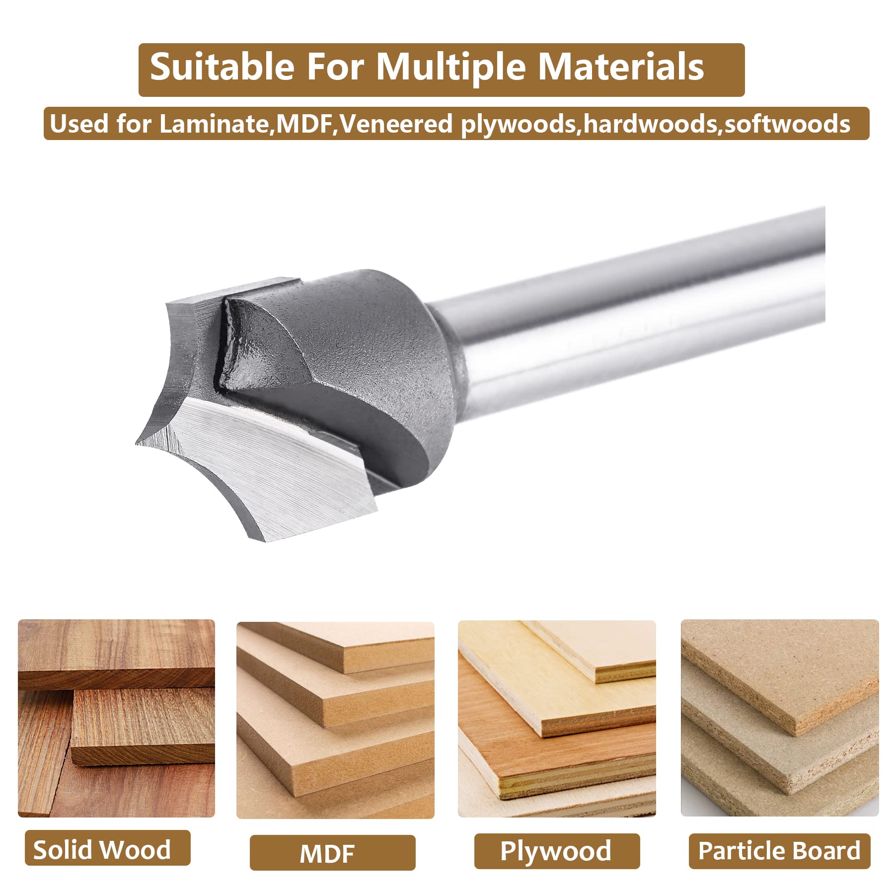 SpeTool roundover bit adds decorative grooves and bead detail for cabinet doors.