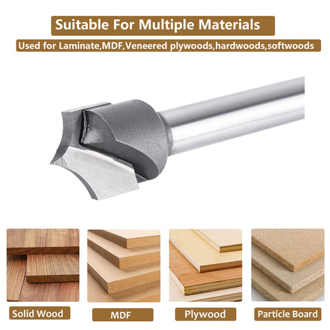 SpeTool roundover bit adds decorative grooves and bead detail for cabinet doors.