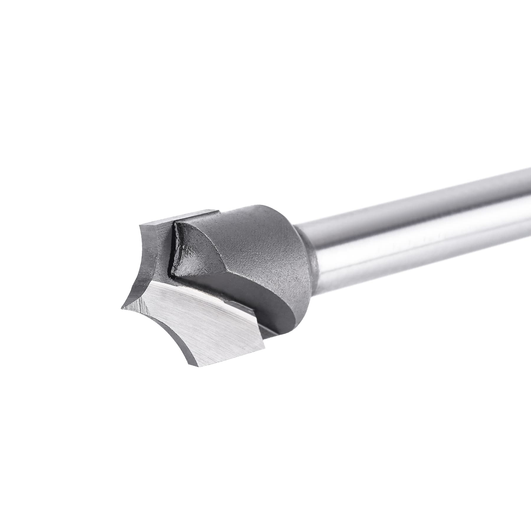 SpeTool carbide router bit suitable for engraving and signmaking on wood-based materials.