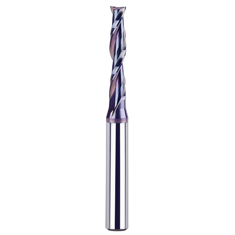 SpeTool spiral upcut router bit coating detail for longer life and sharp cuts.