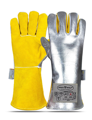 SpecxArmor GrayWolf glove aluminized top heat reflection for safer welding