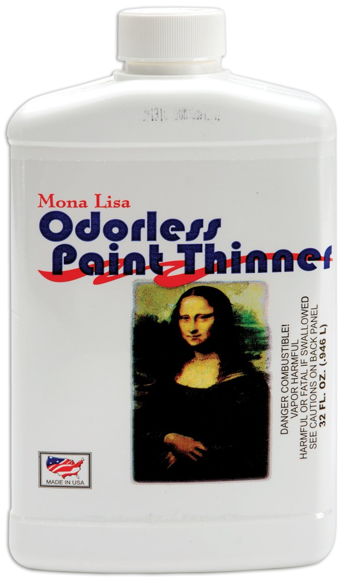 Speedball Mona Lisa 90032 thinner used to clean brushes and tools.