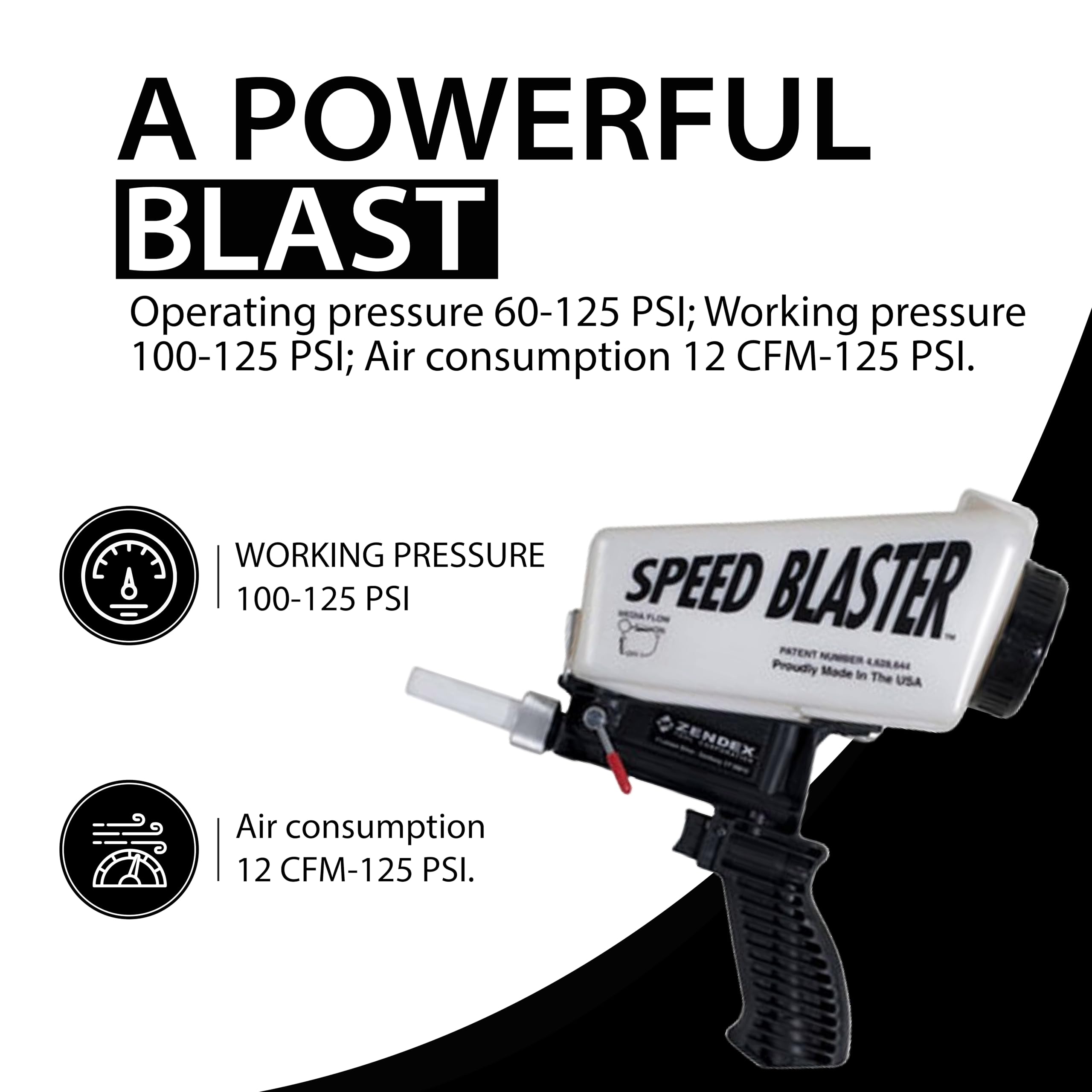 SpeedBlaster replaceable steel mixing chamber enhances long-term performance