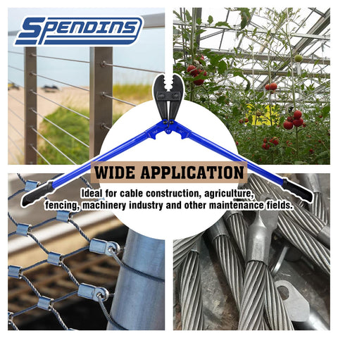 SPENDINS finished crimp assembly demonstrated in real-world use.