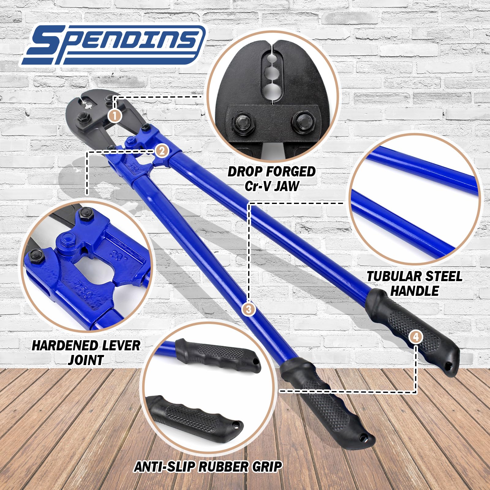 SPENDINS included gloves enhance safety during crimping tasks.