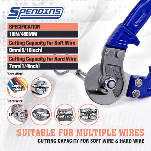 SPENDINS ergonomic handle with rubber grip reduces fatigue during use.