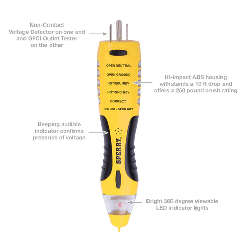Sperry VD7504GFI 360-degree indicators provide all-angle alerts