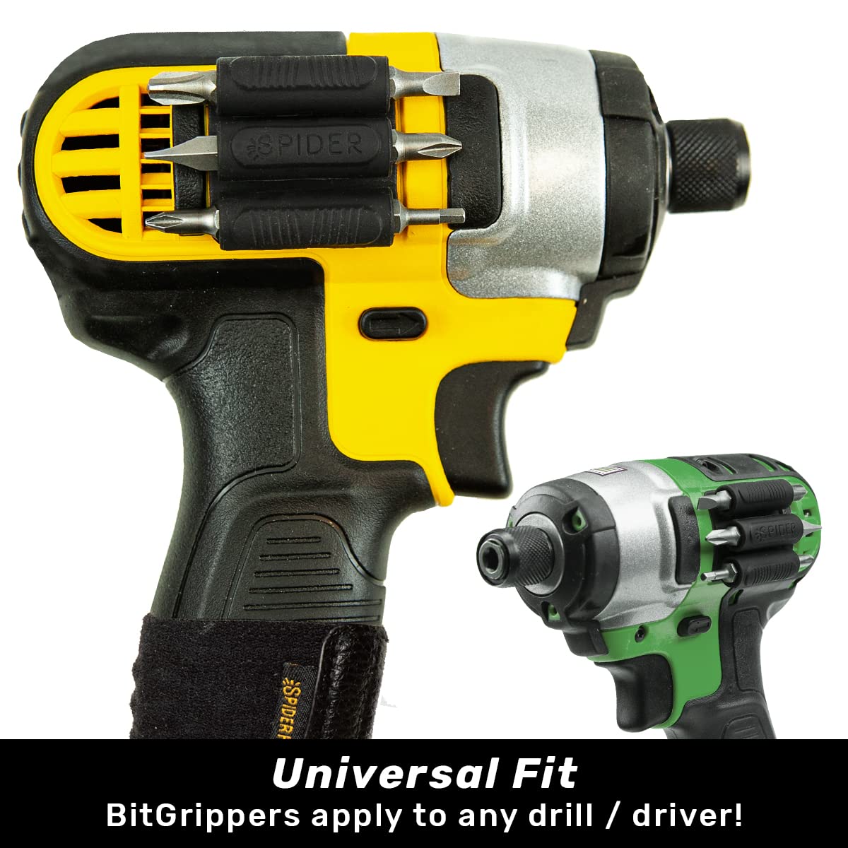 Spider BitGripper v2 provides side access to driver bits during work