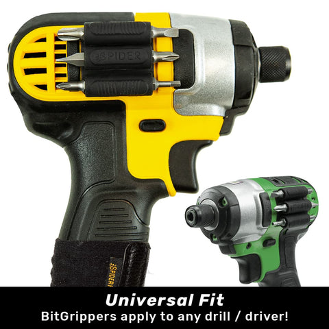Spider BitGripper v2 provides side access to driver bits during work