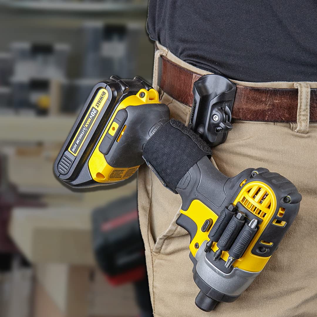 Spider Tool Tab Screw Port allows reuse of OEM screws for stability.