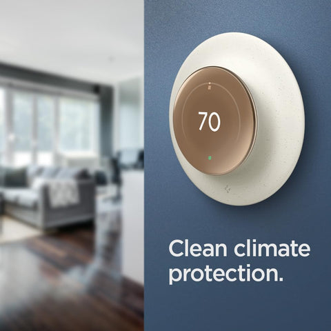 Spigen Nest Thermostat 4th Gen wall plate, seamless control with no glare