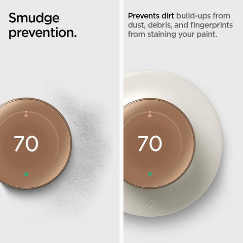 Dune Beige color complements modern interiors while preserving thermostat accessibility