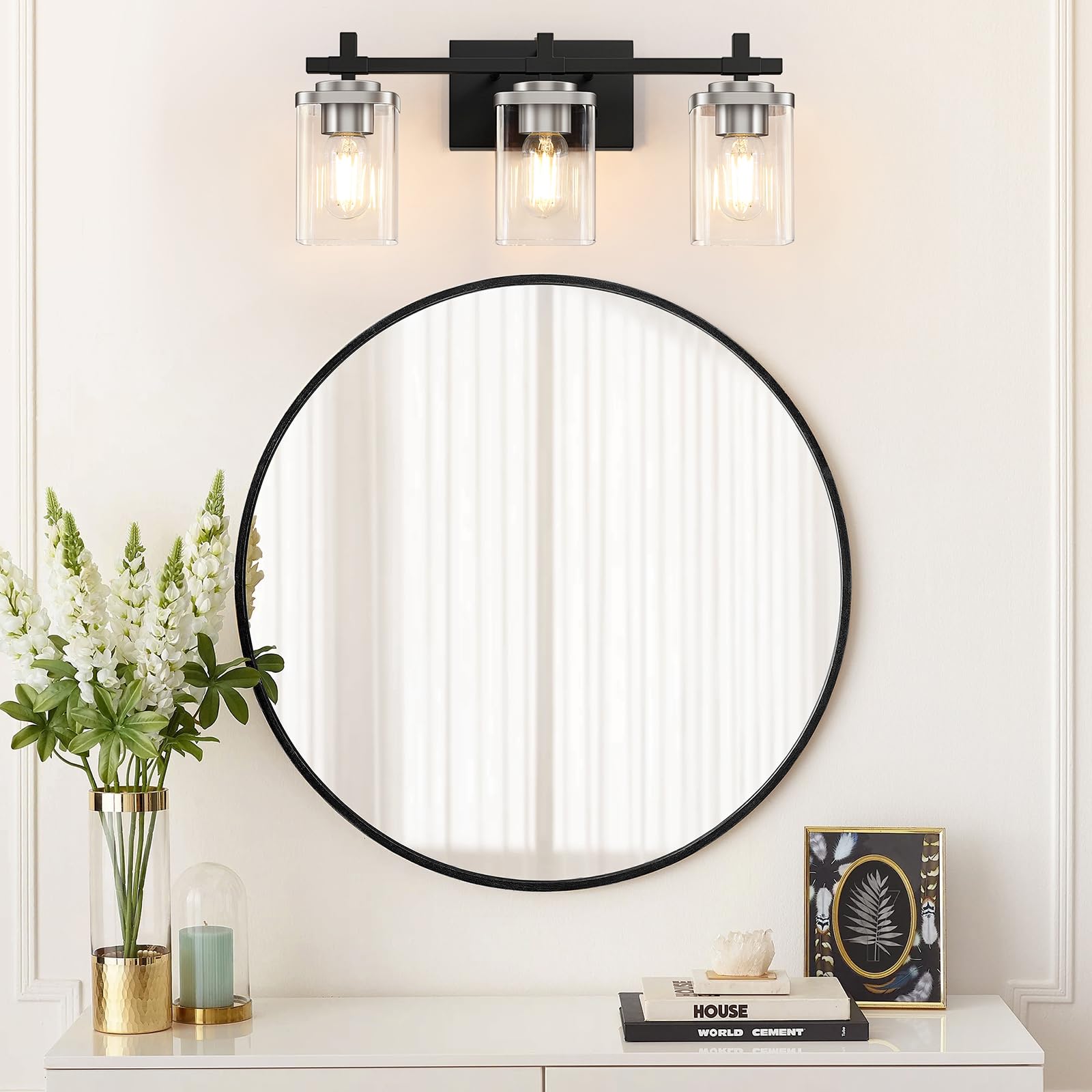 Spiglamm brushed nickel finish resists rust and fading over time.