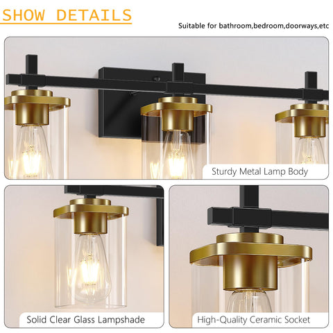 Spiglamm vanity light is dimmable with compatible bulbs for adjustable brightness
