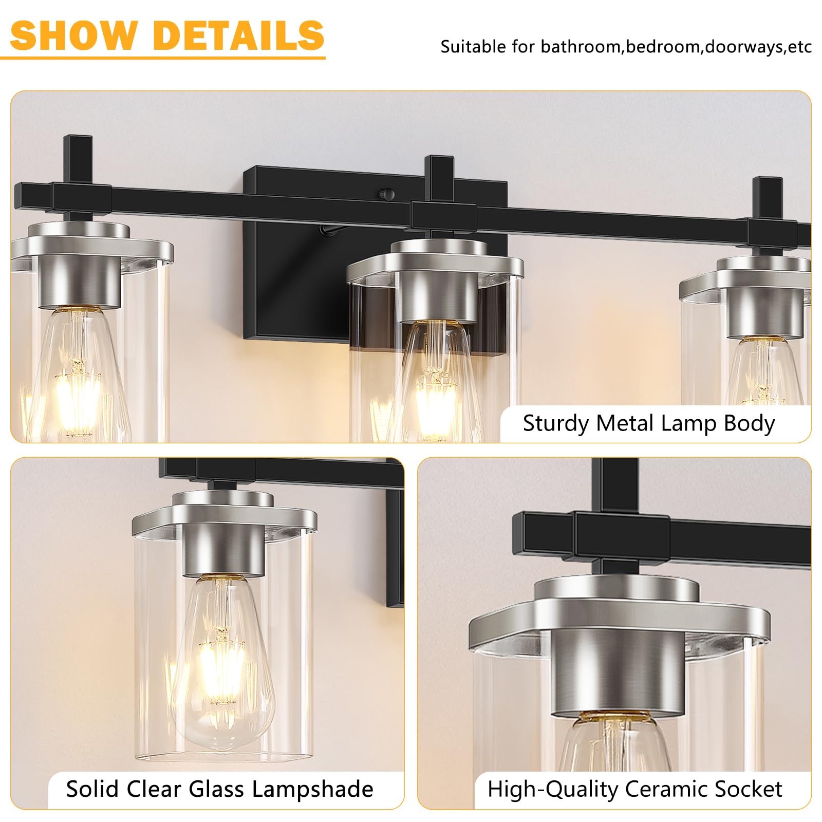 Spiglamm upward or downward mount adapts to your room layout.