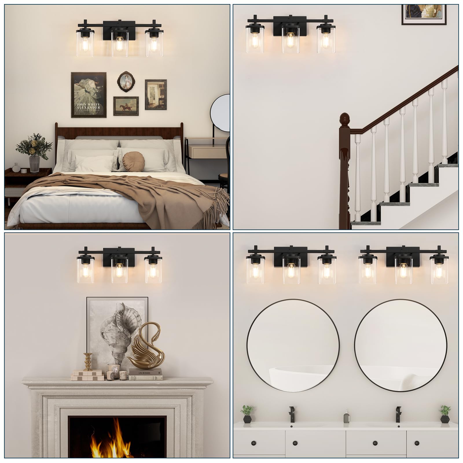 Spiglamm wall-mounted vanity light installed in a modern living area