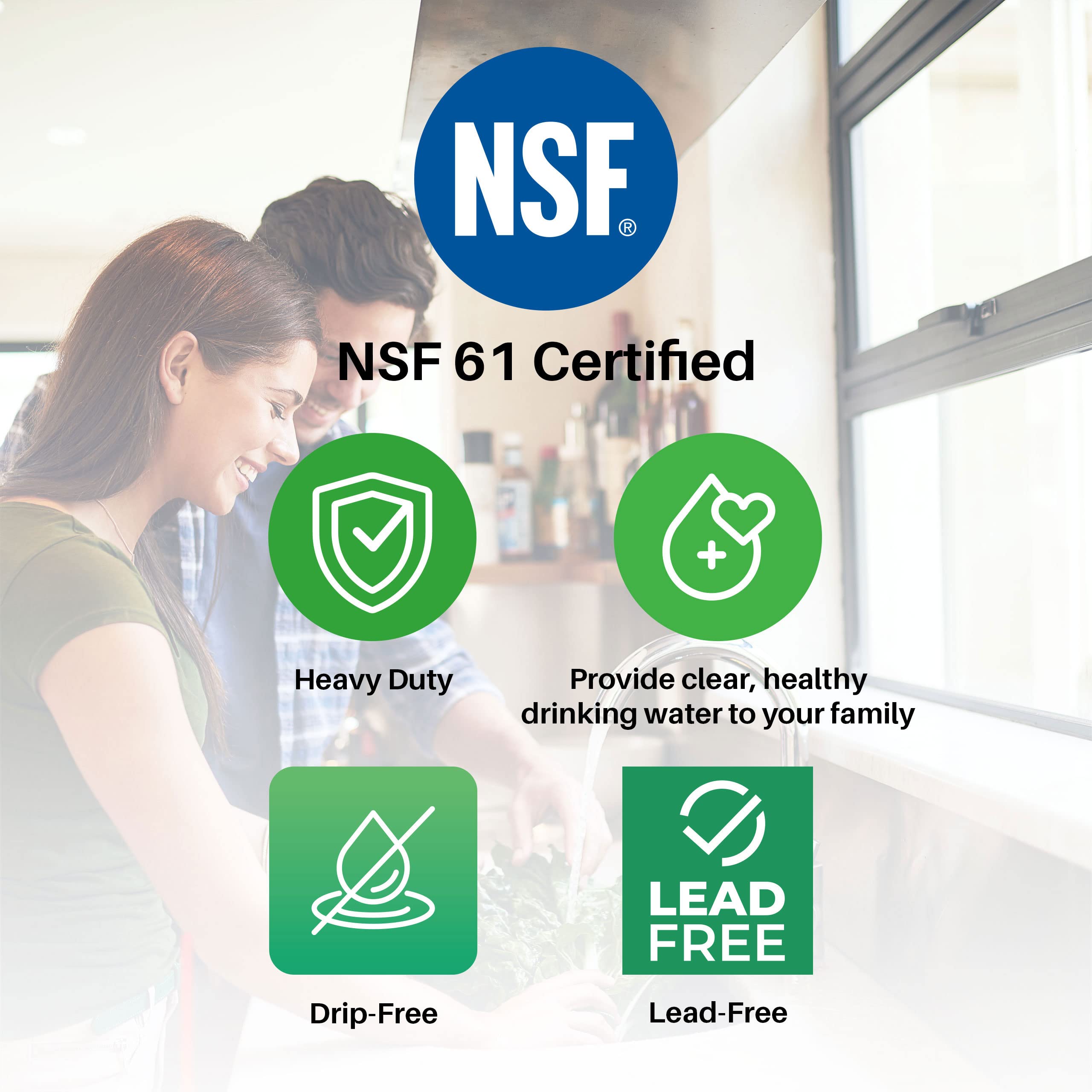 SpiroPure FC100 NK air-gap attached demonstrates easy installation compatibility.