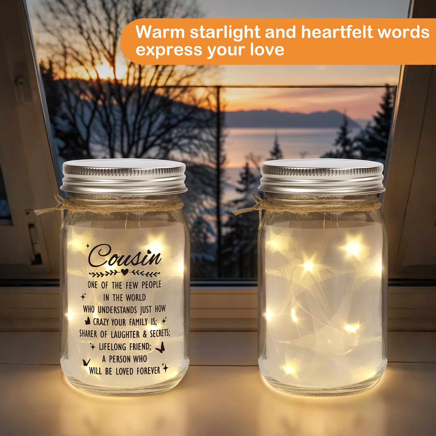 Splendest mason jar night light battery compartment with AAA note