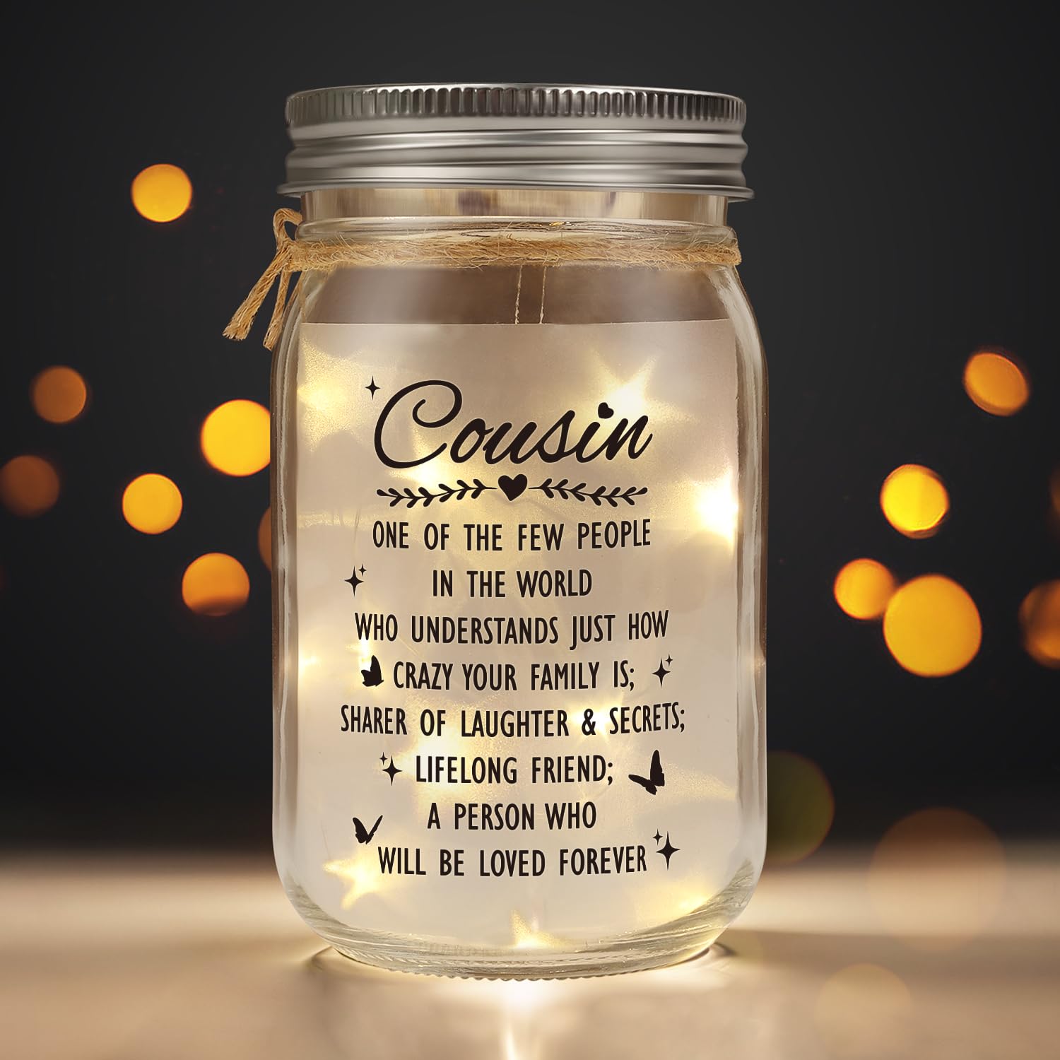 Splendest mason jar night light soft glow ambiance in room
