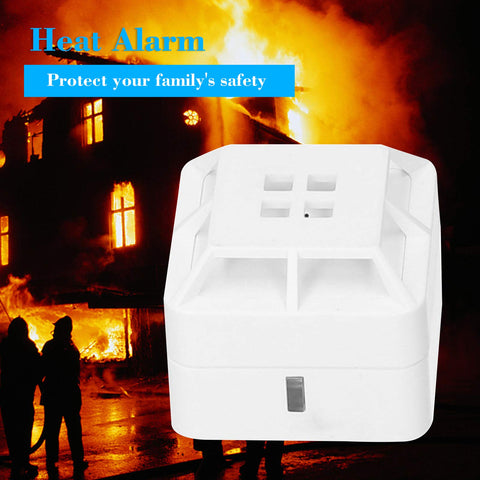 Splenssy Heat Alarm with 85dB siren for loud audible alerts.