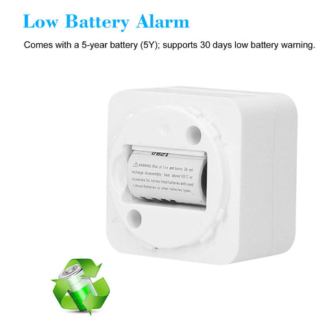 Splenssy Heat Alarm low battery warning within 30 days.