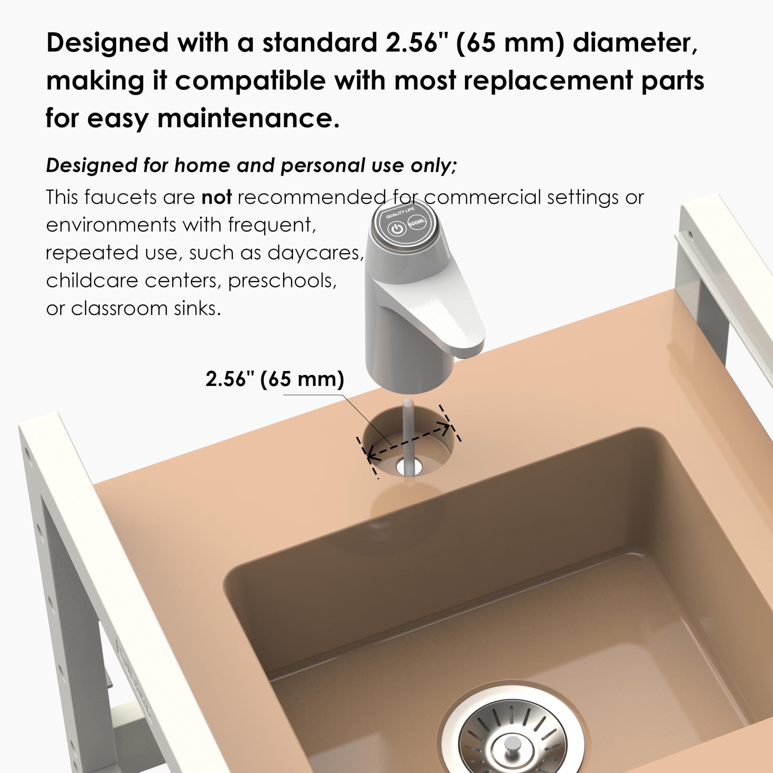Splishkin mobile wash station with caster wheels for easy movement