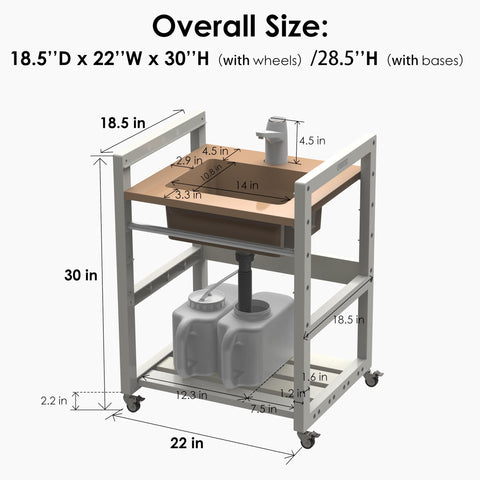 Splishkin stationary base included for stable semi-permanent setup