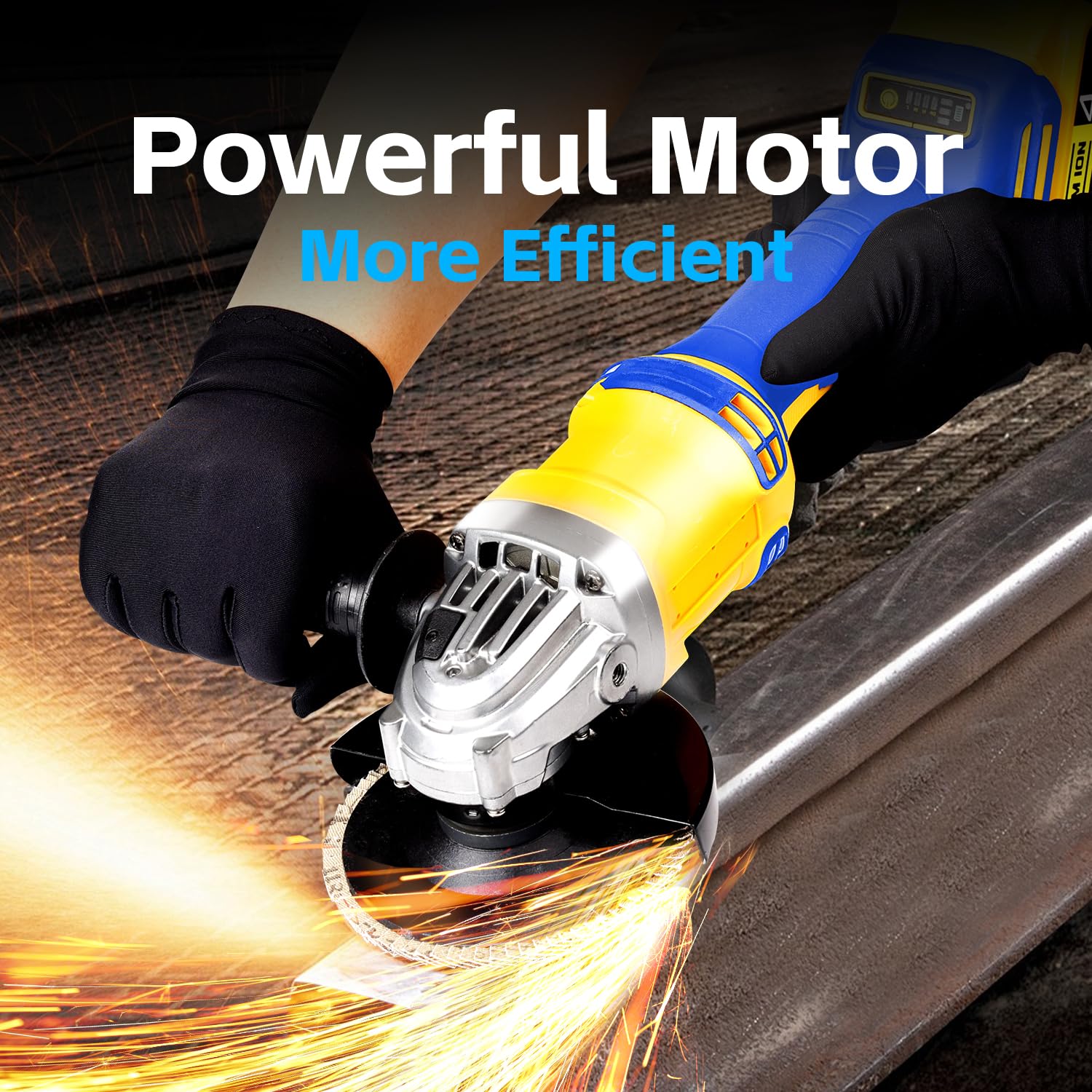 SpomacGek brushless motor delivers high RPM and efficiency for faster grinding.