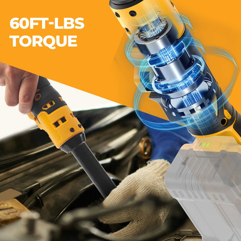 SpomacGek built-in LED light illuminates dark work areas for precise tightening.
