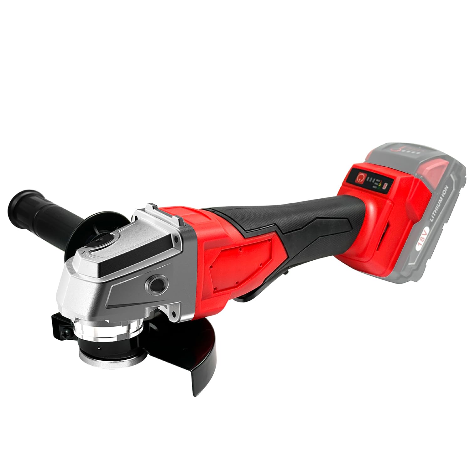 SpomacGek cordless angle grinder with Milwaukee compatibility for flexible power options.