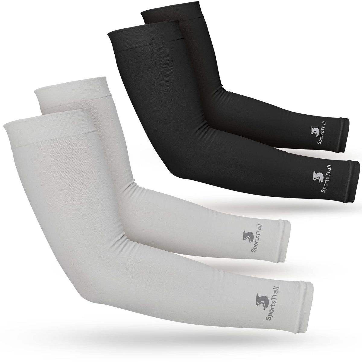 SportsTrail cooling arm sleeves with glove-like fit for all-day comfort and sun protection.