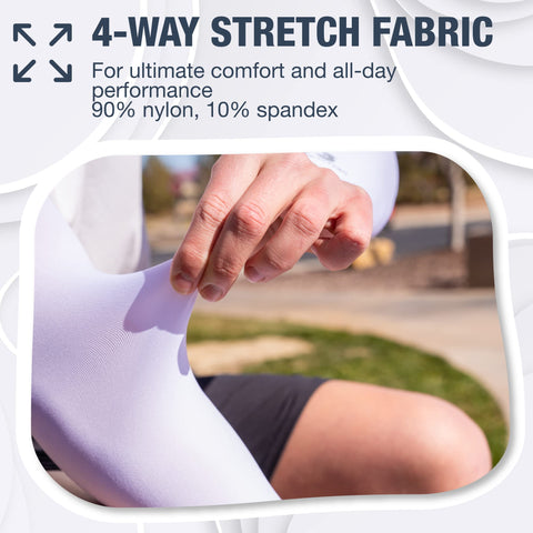 SportsTrail arm sleeves use moisture-wicking fabric to stay cool and dry.