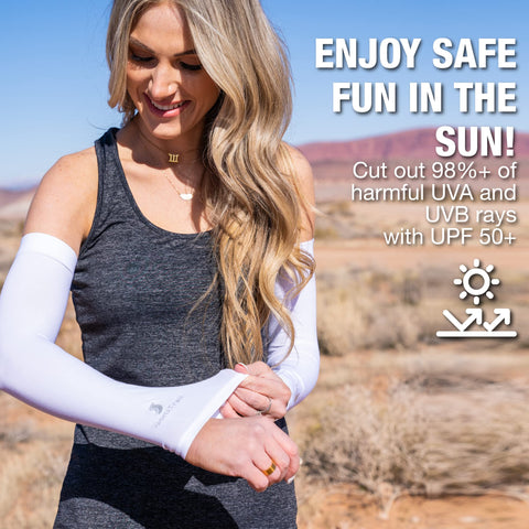 SportsTrail seamless design arm sleeves offer a comfortable, secure fit.