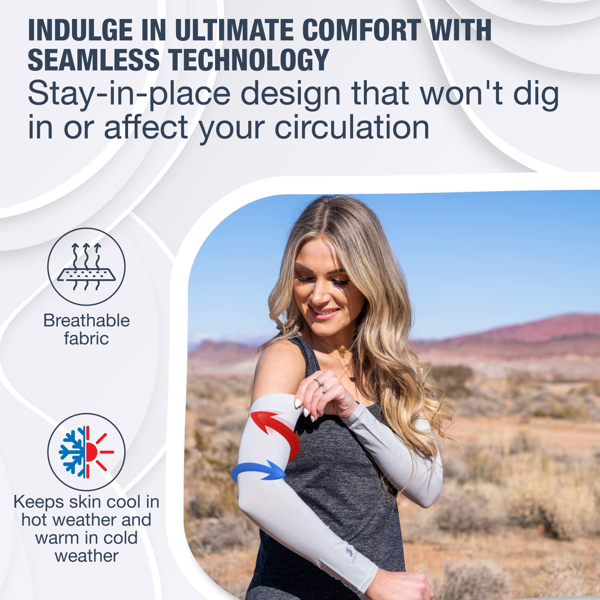 SportsTrail tattoo-coverage sleeve helps hide tattoos during sports or work.