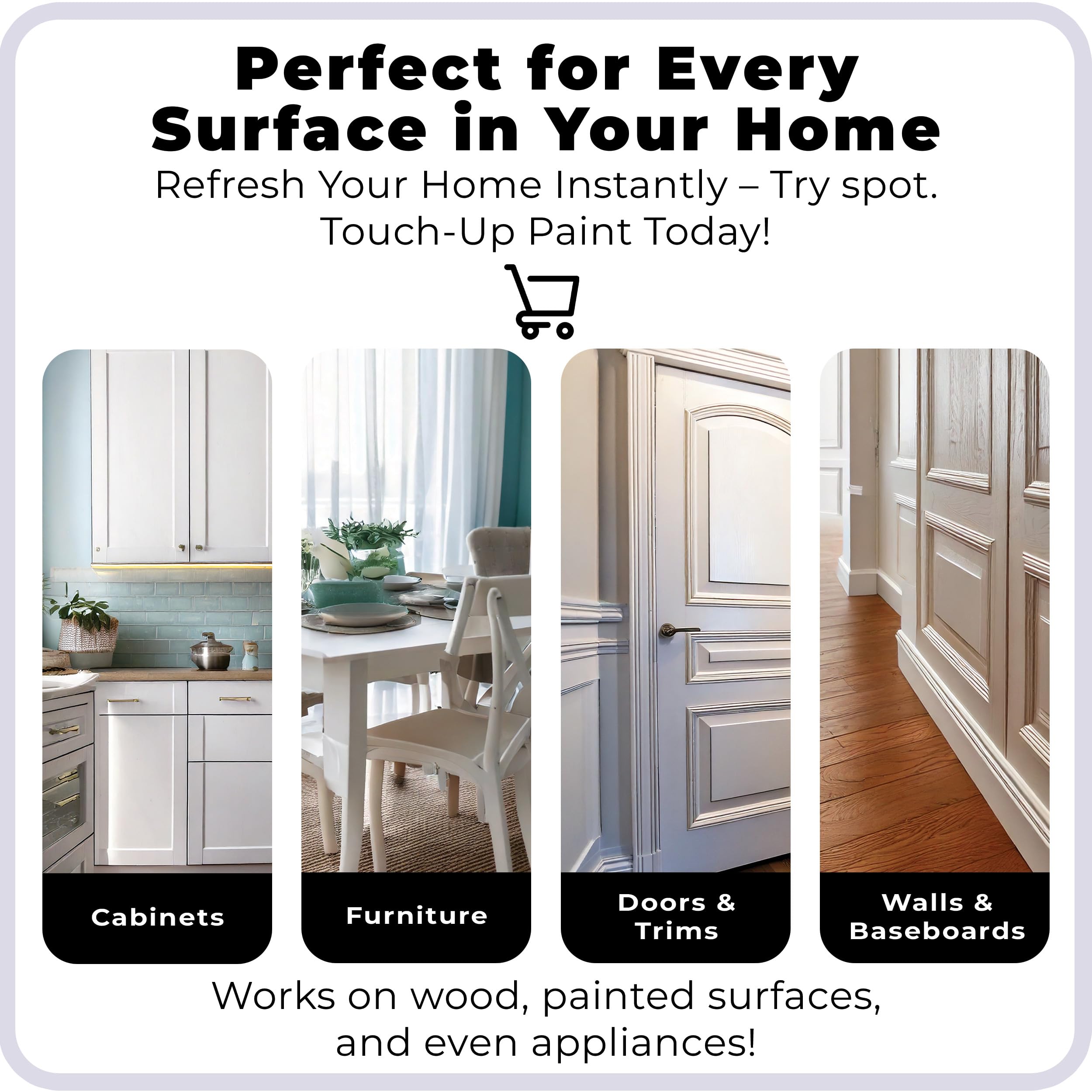 Spot touch-up paint brush-included kit simplifies DIY repairs