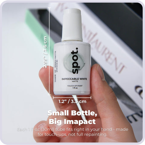Spot touch-up paint no-sanding-needed application for fast updates