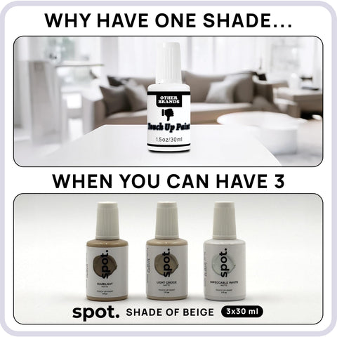 Spot touch-up paint kit for easy DIY restoration.