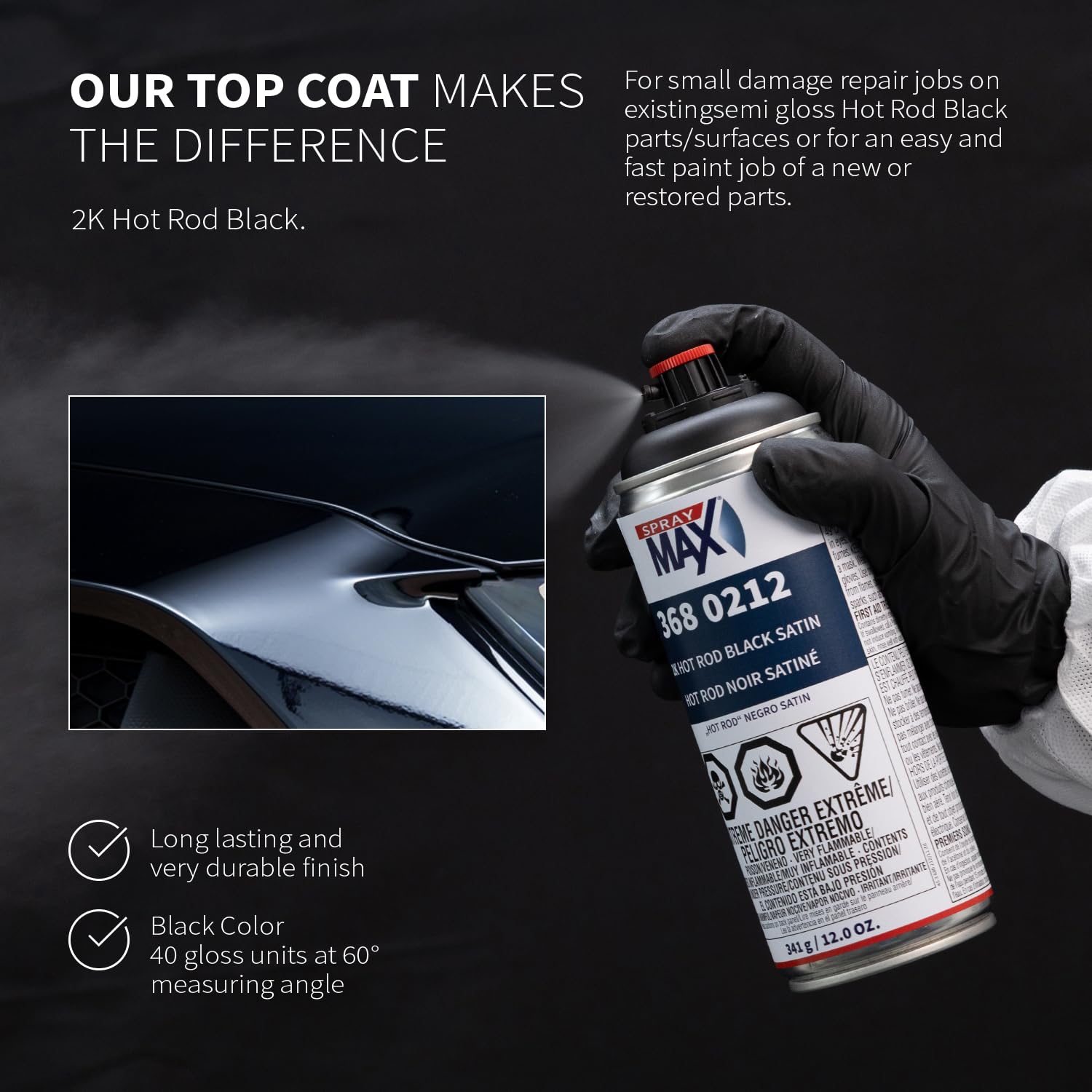 SprayMax 2K dries dust-fast in minutes with real-world timing.