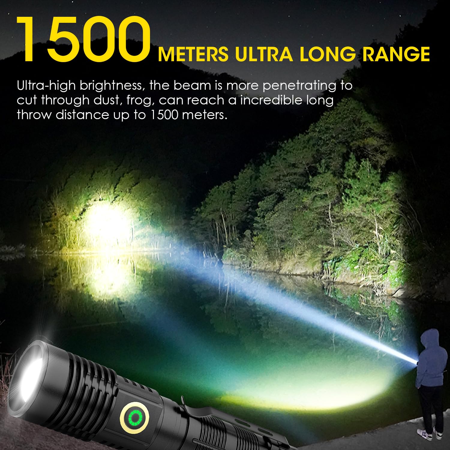 Spriak magnetic flashlight tail-magnet for hands-free use on metal surfaces during repairs.